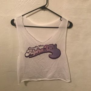 Alpha Chi Omega Cropped tank